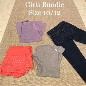 ✔️ SOLD 📬 EUC 4 pc Girls Clothes Bundle, Sz 10/12